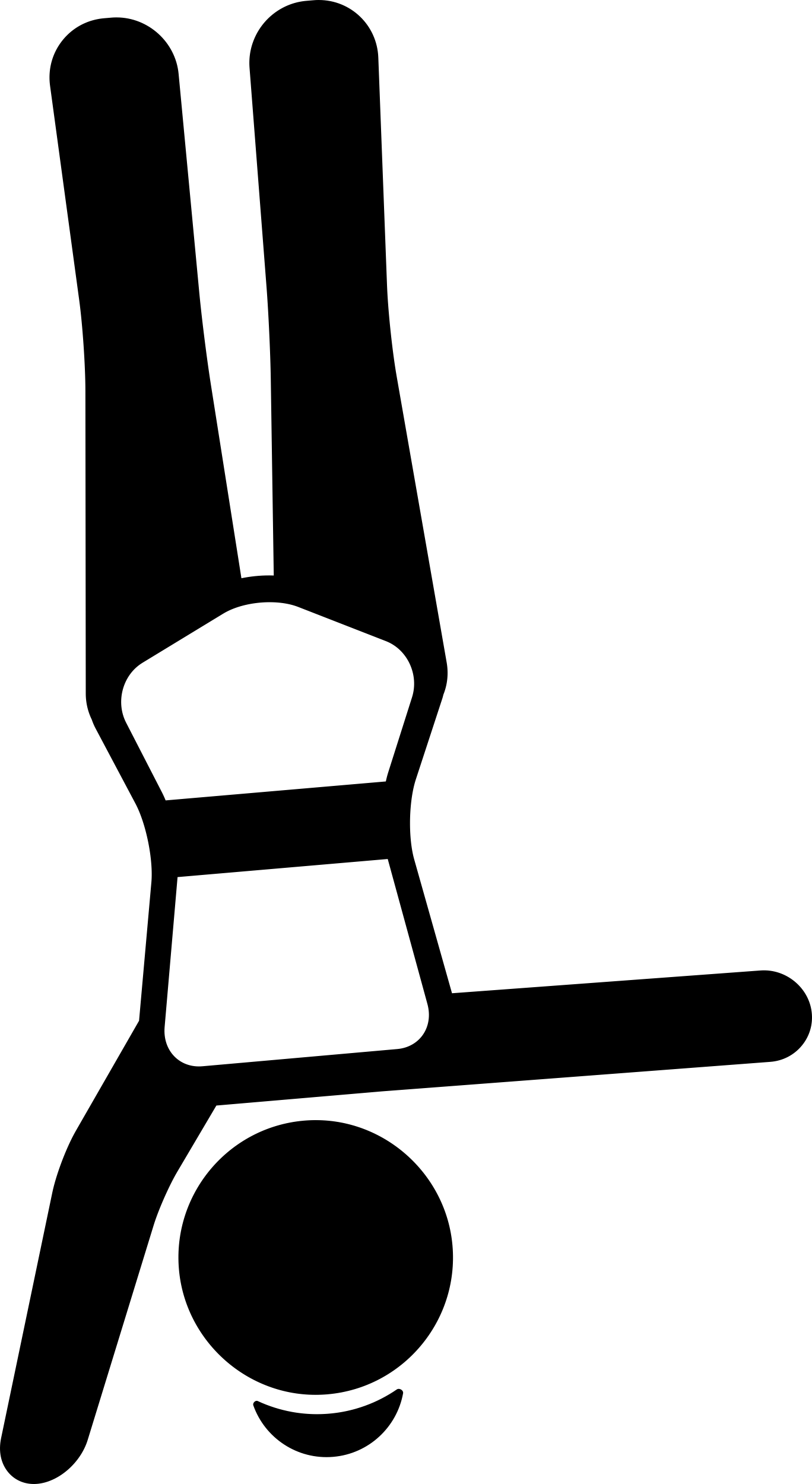 Girl Handstands On A Arm Laser Cut Svg File Free Vectors